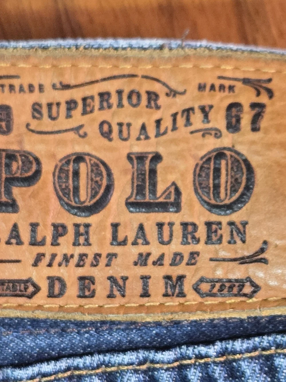 Polo Ralph Lauren Straight Jeans Preppy Casual 100% Cotton Men's 40 x 32 Vintage